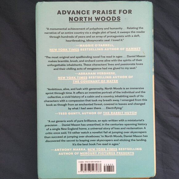 North Woods, a novel by Daniel Mason (hardcover book) - Picture 4 of 4